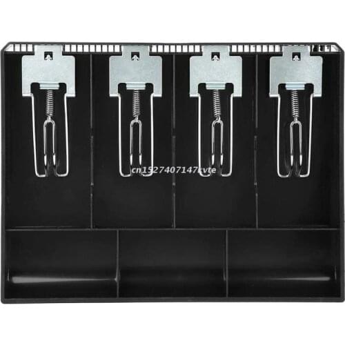 Cash Drawer Register Insert Tray Replacement Cashier with Metal Clip