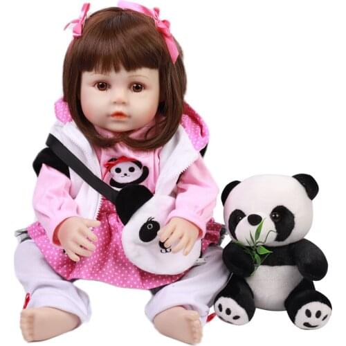Hoomai 48CM Lovely Reborn Baby Doll Soft Vinyl Lifelike Bebe Baby Dolls For Kid Birthday Gift