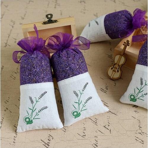 Lavender Natural Dried Flower Scented Sachets Bag For Closets Drawers Durable Multi-purpose Filled With Dry Lavender Flower Buds