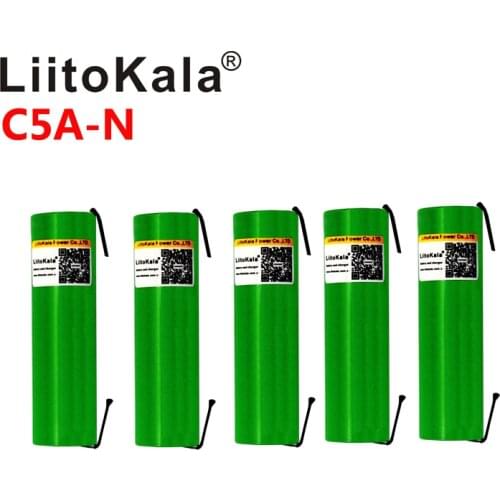 Liitokala C5A-N Max 40A Pulse 60A Original 3.6V battery 18650 rechargeable VTC5A 2600mAh High Drain 40A Battery