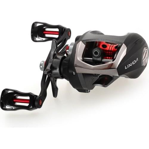 Lixada 12+1 Ball Bearings Baitcasting Reel Fishing Fly High Speed Fishing Reel with Magnetic Brake System