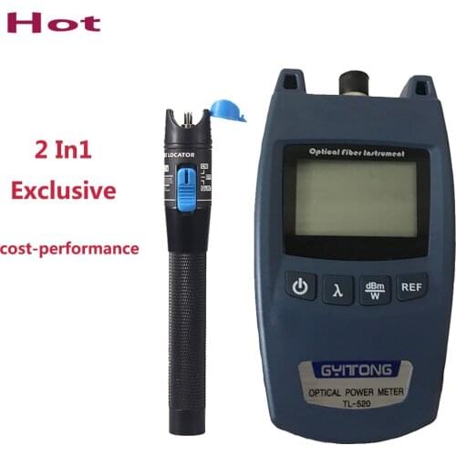 2In1 Fiber Optic Tool Kit -70/+10dBm Multifunction Optical Power Meter FTTH Visual Fault Locator Cable Breakpoint Testerdetector