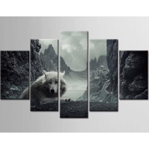 Wall Pictures For Living Room Cuadros Nordic Decoration Dog Hill New Wall Art Canvas Painting Cuadros Picture Poster No Frame