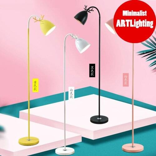 Nordic Minimalist LED Corner Floor Lamp Modern Antlers Floor Light Bedside Lamp Standing Lamps Living Room Indoor Lighting