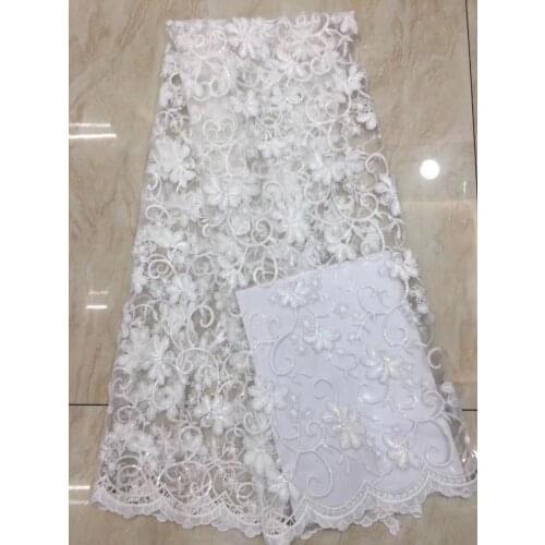 The Latest Nigerian French Tulle Lace Fabric 2021 High-quality Lace African Sequin Lace Fabric D3857