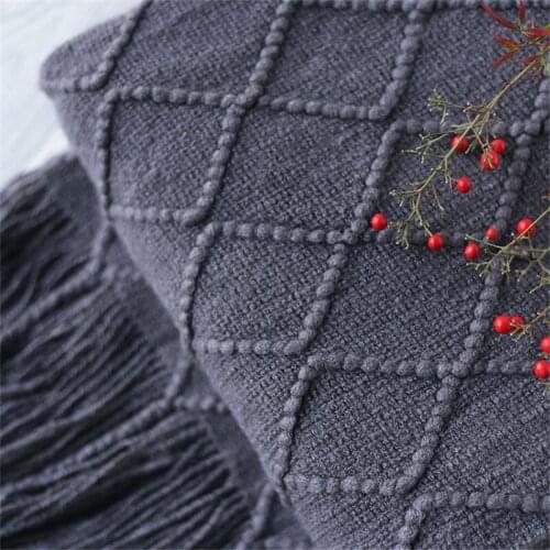 New Knitted Blanket Throw on Sofa Bed Cover Bedspread Super Soft Stroller Wrap Infant Swaddle Kids Inbakeren Stuff Blanket