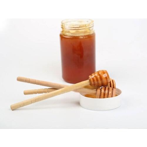 NEW Mini Wooden Honey Stick Honey Dipper Party Supply for Honey Jar Long Handle Mixing Stick