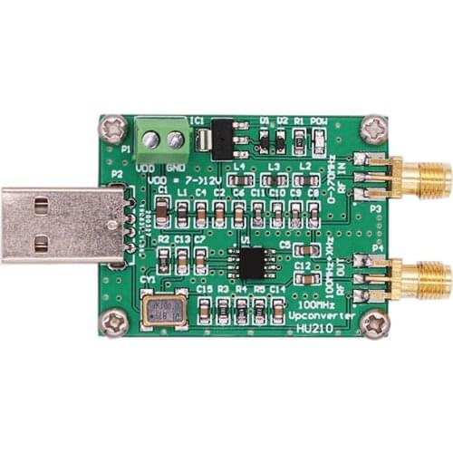 New 0-70MHz Input HF SDR Upconverter Module RTL-SDR Upconverter SDR HU210 with 100MHz Oscillator USB Port Interface