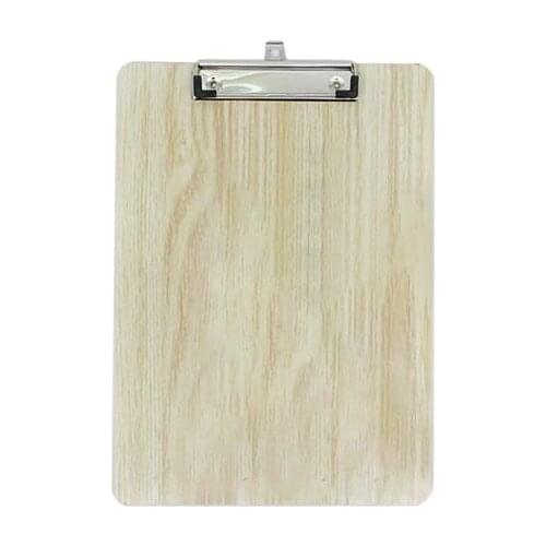 Portable A4 A5 Wooden Writing Clipboard File Hardboard Office School Stationery R9UA