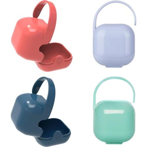 Portable Baby Pacifier Storage Box Newborn Infant Soother Container Pacifiers Holder Baby Shower Case Boys Girls Nipple Boxs