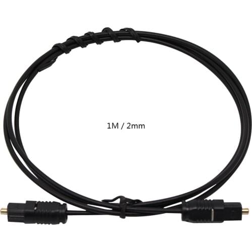 Durable Digital Optical Audio Cable Toslink Gold Plated 1m 2m SPDIF MD DVD Gold Plated Cable