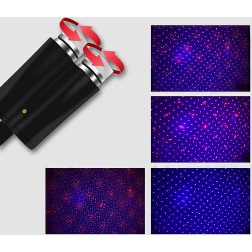 USB Projection Lamp Stage Car Roof Star Lights Interior Starry Atmosphere Ambient Disco Projector Home Decor Decoration