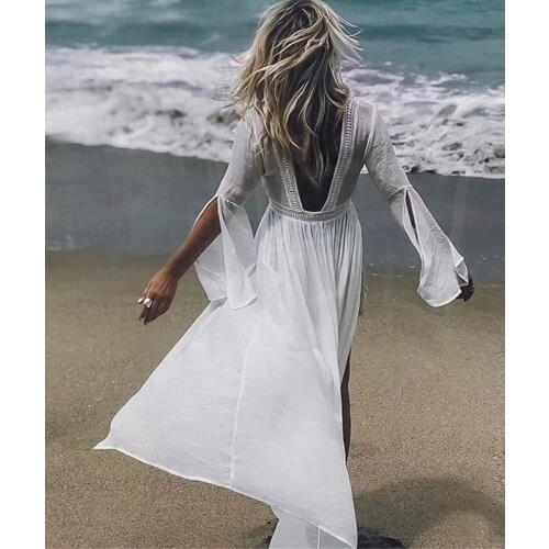 Transparent Swimsuit Cover Up Summer Dress Beach Wear Coverups for Women Pareos De Playa Mujer Beachwear Summer Beach Dress