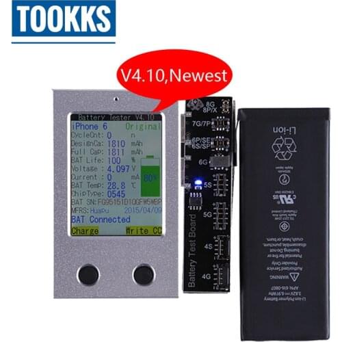 Newest Version iPhone Battery Tester For iPhone X 8 8P 7 7P 6 6P 6S 6SP 5 5S 4 4S Battery Checker a Key Clear Cycle Phone Repair