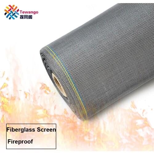 Tewango 28M/Roll Fiberglass Screen Net Fire-Proofing 16 Mesh Insect Netting Pest Control Invisible Mosquito Net Window 105GSM