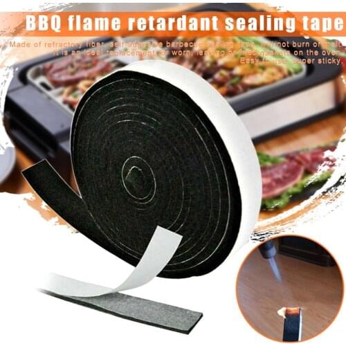 Sealing Tape Stove Gasket Antiflaming Ceramic Oven BBQ Adhesive Self Stick Lid Heat Resistant Guard Door Easy Clean Spill