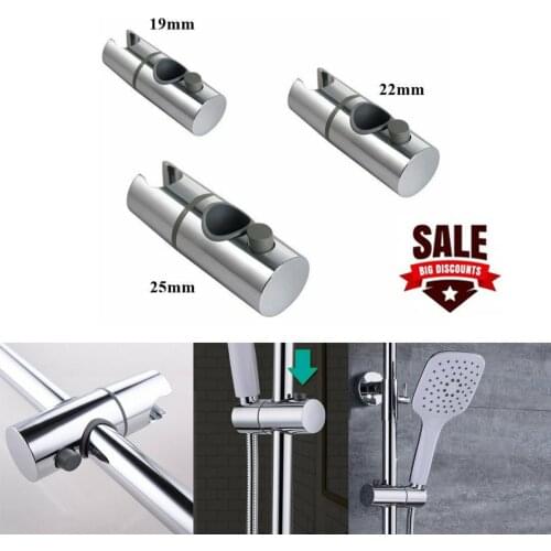 Replacement Sturdy Bathroom Shower Rail Head Slider Holder Adjustable Bracket Made In Sturdy 25/19/22mm Shower Head Slider