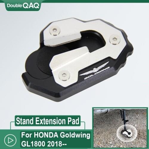 2018- NEW Motorcycle Kickstand Foot Side Stand Extension Pad Support Plate For HONDA Goldwing GL1800