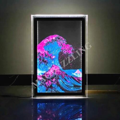 5 Units X A2 Size LED Illuminated Acrylic Poster Frame Light Box,Crystal LED Picture Frames