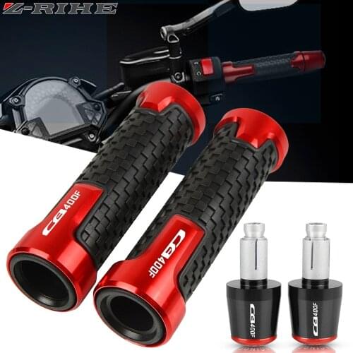 For HONDA CB400F CB1 CB 400F CB400SF 2013 2014 2015 Motorcycle Accessories 7/8" 22MM Handlebar Grips Handle Bar Ends Cap Plugs