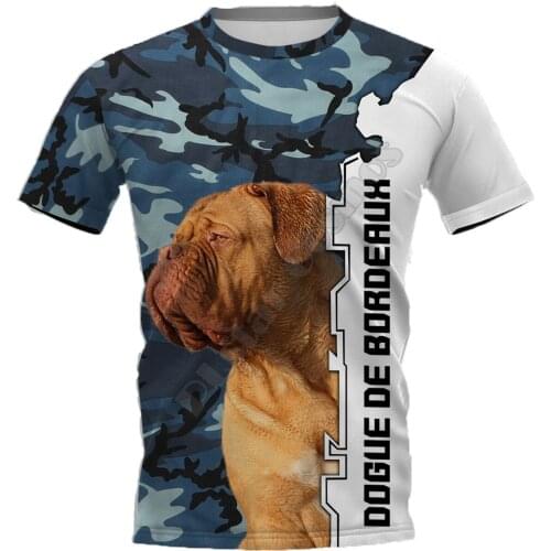 PLstar Cosmos Dogue De Bordeaux 3D Printed t-shirt Harajuku Streetwear T shirts Funny Animal Men For Women Short Sleeve