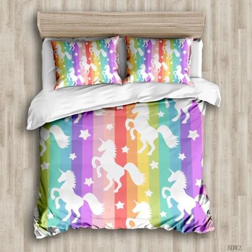 Painted ponies Duvet Cover Sets custom Bed Linens Bedding Sets with Pillowcase king Size Bedclothes Comforter Covers