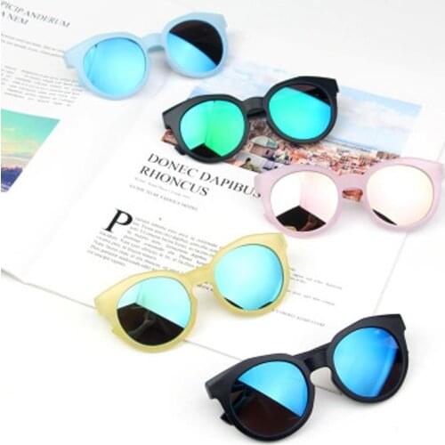 LNRRABC Ins Style Round Kids Sunglasses Children Girls Boys Outdoor Goggles UV Protection Cute Eyewe