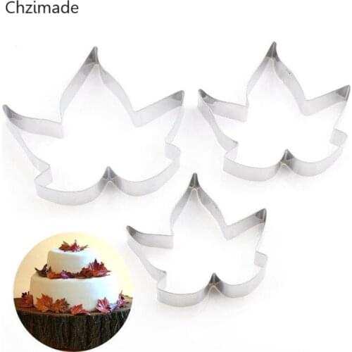 Lychee Life 3Pcs/lot Stainless Steel Geometry Maple Polymer Clay Cutter DIY Ceramic Pottery Clay Cutting Mold Tools Craft