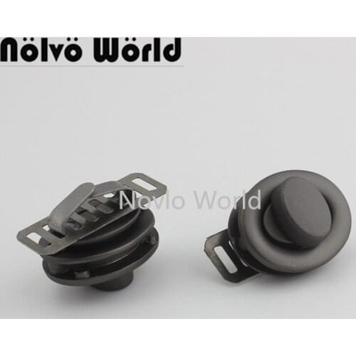 2 piece test, 26*21.7mm, matte gunmetal metal twist lock for purse bag women handbag twist locks diy hardware accessories