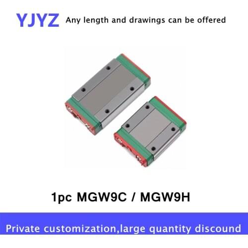 MGW Linear Guide Slide Block MGW9C or MGW9H Carriages Miniature for CNC 3D Printer
