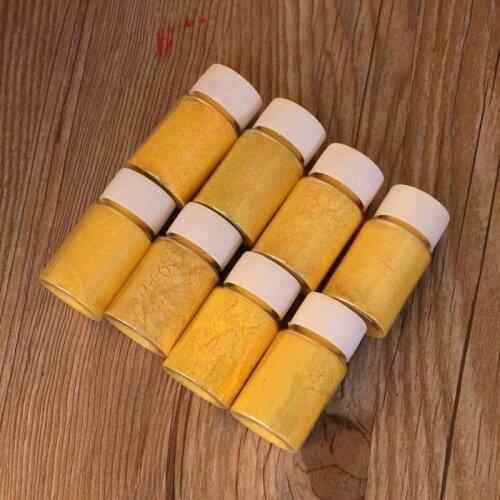 Artists Pigment Kit & Case Variable Colors Jars Wooden Box Epoxy Resin Jewelry 13MD