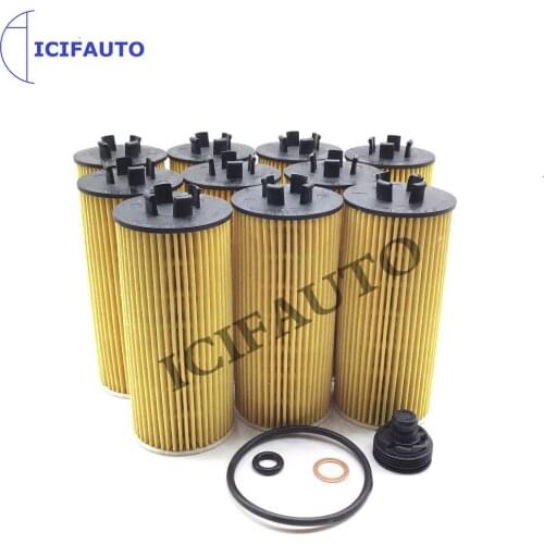Engine Oil Filter Kits Insert For BMW F45 F46 F55 F56 Mini Cooper BMW X1 i8 1.6 2.0L 11428570590 HU6015Z OX 815D