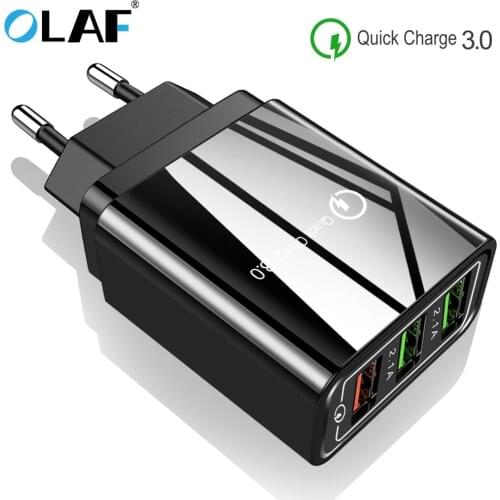 Olaf quick charge 3.0 USB Charger Phone Charger for iPhone 6 7 8 X XS max Fast Wall Charger for Samsung S8 S9 Xiaomi mi 8 Huawei