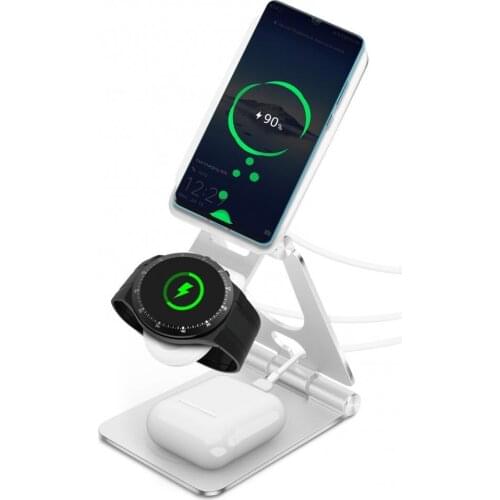 3-in-1 Charger Stand Magnetic Desktop Tablet Holder Table Cell Foldable Extend Support Desk Mobile Phone Holder Stand Adjustable