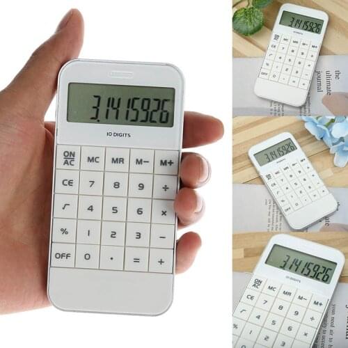 Simple Calculator-10 Digits Math Calculator With Timing Function For Student Office Stationery