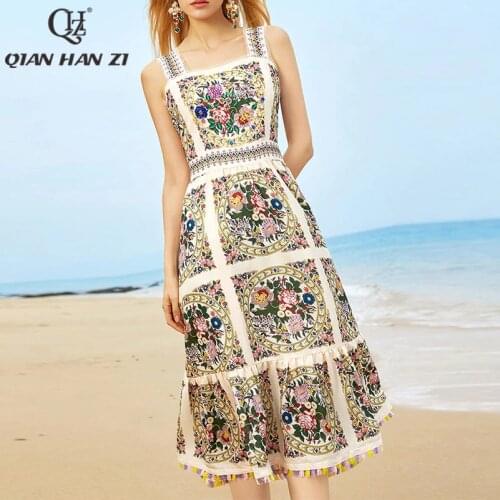 Летние платья из льна Qian Han Zi China At AliExpress