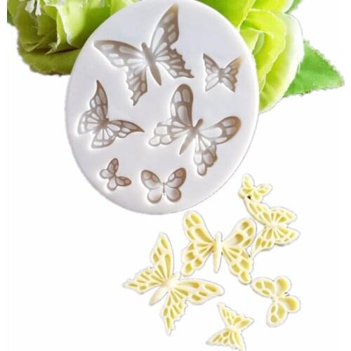 Butterfly shaped cake silicone mold chocolate tool clay tool DIY for cake decoration accessories kitchen baking mold KLM