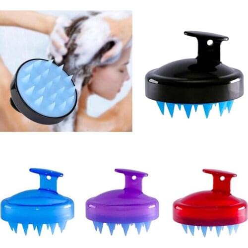 Silicone Head Body Scalp Massage Brush Comb Shampoo Hair Washing Comb Shower Brush Bath Spa Slimming Massage Brush