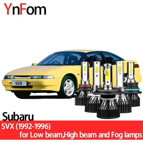 YNFOM LED headlights kit for Subaru SVX CX 1992-1997 low light,high light,fog lamp,car accessories,car headlight bulbs