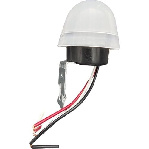 1PC DC AC 12V 220V 50-60Hz 10A Automatic Auto On Off Photocell Street Light Switch AS-10 AS-20 Photo Control Sensor Switch