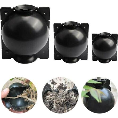10pcs S/M/L Plant Rooting Ball Black Growing Grafting Box High Pressure Breeding Seeding Case Garden Plant Propagation Nursery