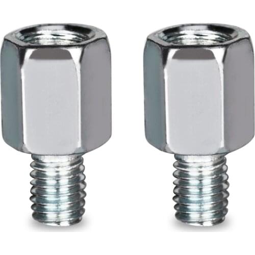 2Pcs 10mm To 8mm Motorcycle Rearview Mirror Screw 8mm Thread Adapter Conversion Bolts Motorbike Side Mirror Screw