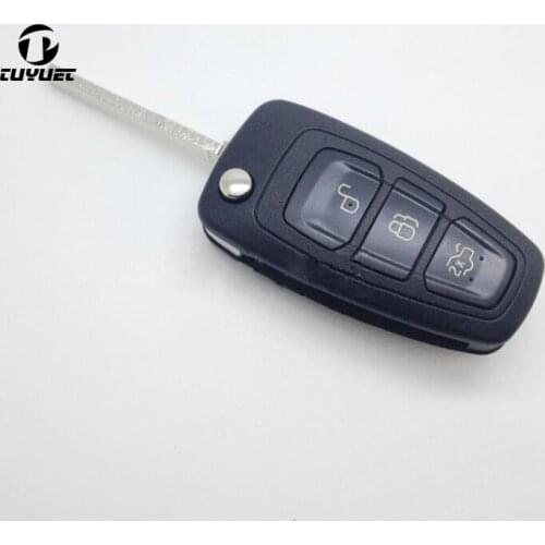 3 Buttons Folding Flip Replacement Key Shell for Ford MONDEO CHIA-X Car Key Blanks Case