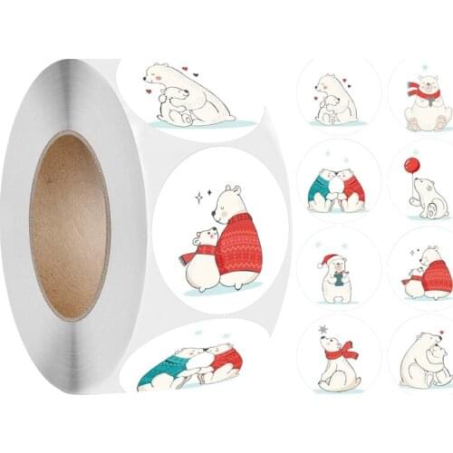 500pcs Cute Animal Bear Reward Stickers Motivational Adhesive Sticker for Kids School Reward Student Teacher Seal Labels