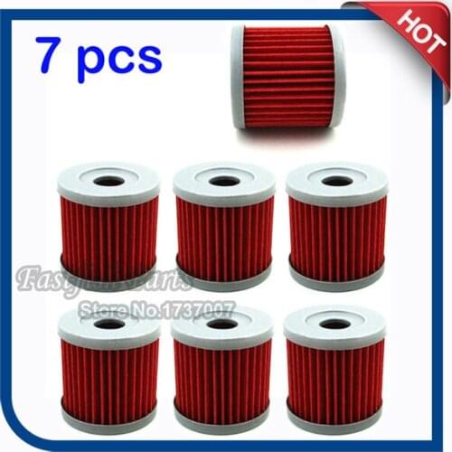 7pcs/pack Oil Filter For DRZ400 DRZ400S DRZ400SM DRZ400E LTZ400 QUADSPORT LTR450 QUADRACER ATV Bike Motorcycle Motocross