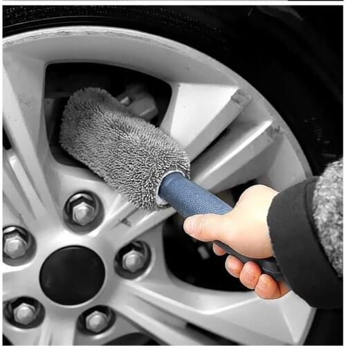 Car Wash Accessories Tyre Mud Auto Cleaning Detailing Car Care Brush Wet and Dry Wheel Tire Rim Clean Brush Auto Goods Accessori