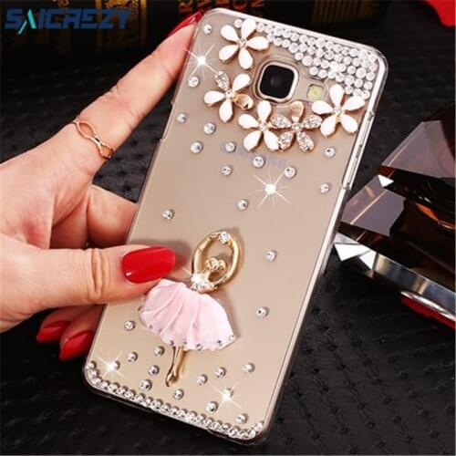 Bling Crystal Case for Samsung Galaxy J4 Plus J6 2018 A3 A5 A7 2017 A10 A10s A20 A20s A30 A30s A40 A50 Diamond Rhinestones Cover