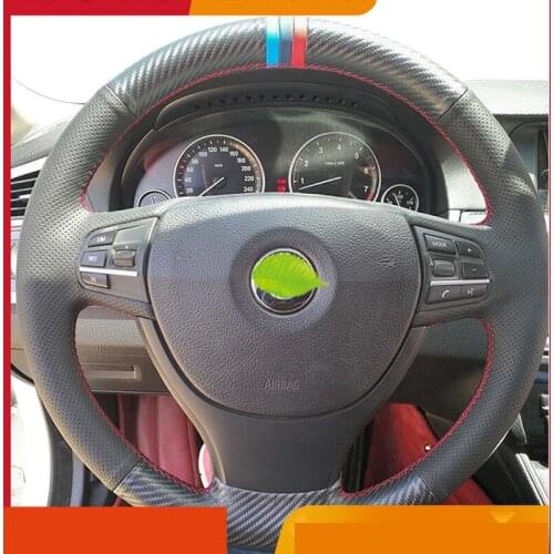 For BMW 5 Series 520li 523 525 530 E60 Steering wheel cover 2004-2010 Alcantara Premium leather Auto interior Car Accessories