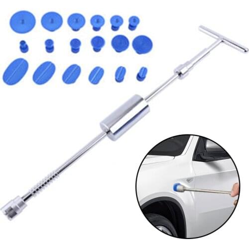 Tools Auto Repair Tool Car Dent Repair Dent Puller Kit 2 in 1 Slide Hammer Reverse Hammer Glue Tabs Suction Cups