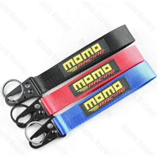 JDM Style For MOMO Car Painting Cellphone Lanyard JDM Racing Car Keychain ID Holder Mobile Strap Key Ring